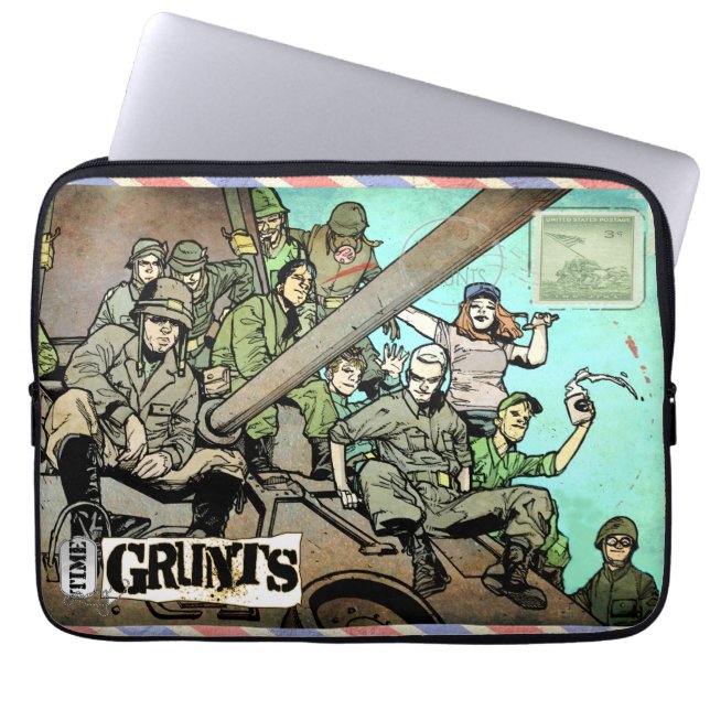 Time Grunts Postcard Laptop Ärmel Laptopschutzhülle (Vorderseite)