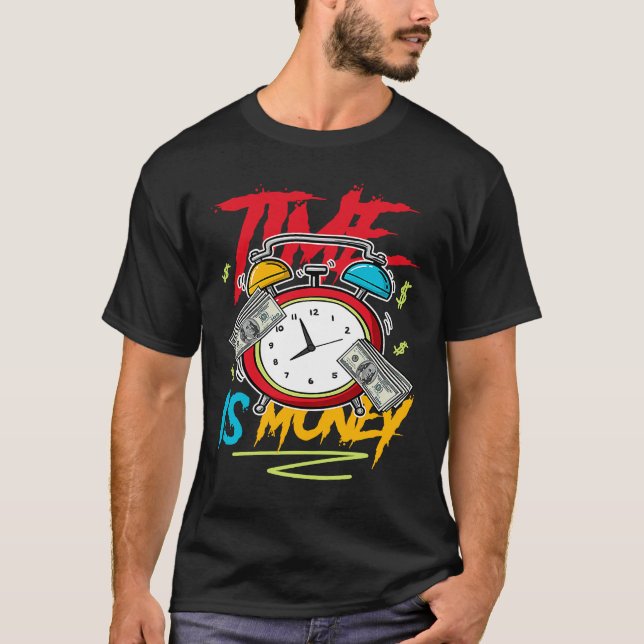 Time Is Money Drip Fruity Pebbles Dunk Low T-Shirt (Vorderseite)
