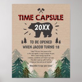 Time Kapsel Lumberjack Bäume Wild One Poster