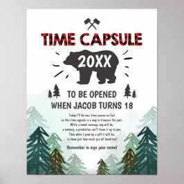 Time Kapsel Lumberjack Bäume Wild One Poster