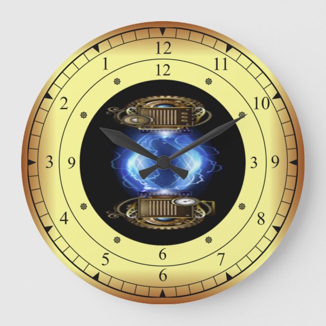 Time Machine Portal ~ Time/Space/ Continuum ~  Große Wanduhr (Vorderseite)