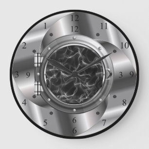 Time Machine Portal ~XZZ 01~Time/Space/Continuum ~ Große Wanduhr