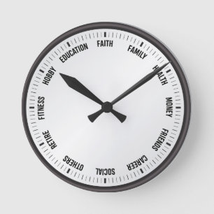 Time Management Magic Runde Wanduhr