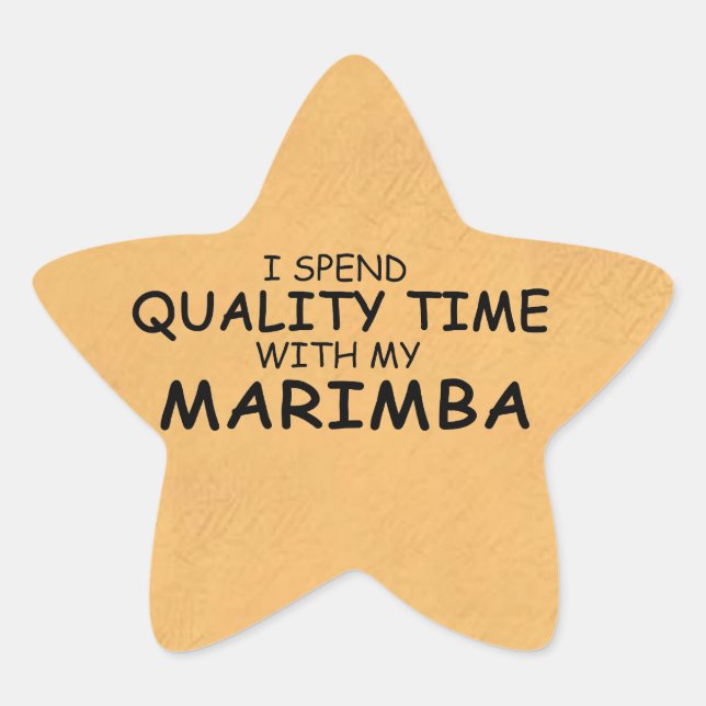 Time Marimba Star Sticker (Vorderseite)