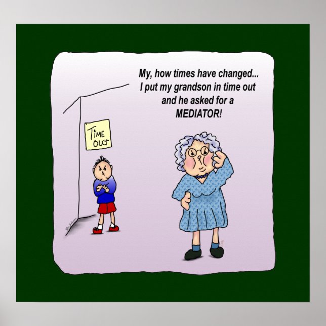 Time Out Funny Masters Poster Print (Vorne)