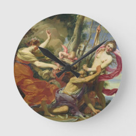 Time Overcome by Youth and Beauty Runde Wanduhr