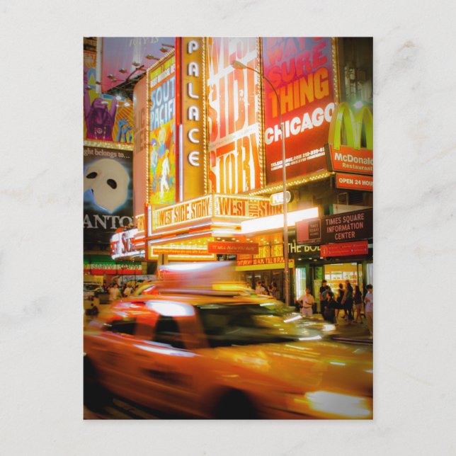 Time Square Postkarte (Vorderseite)