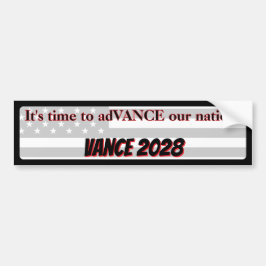 Time to adVANCE our nation JD Vance for President Autoaufkleber