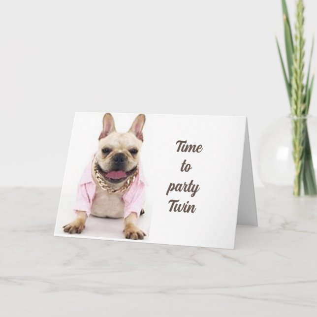TIME TO "CELEBRATE" US - "TWIN'S" CARD KARTE (Vorderseite)