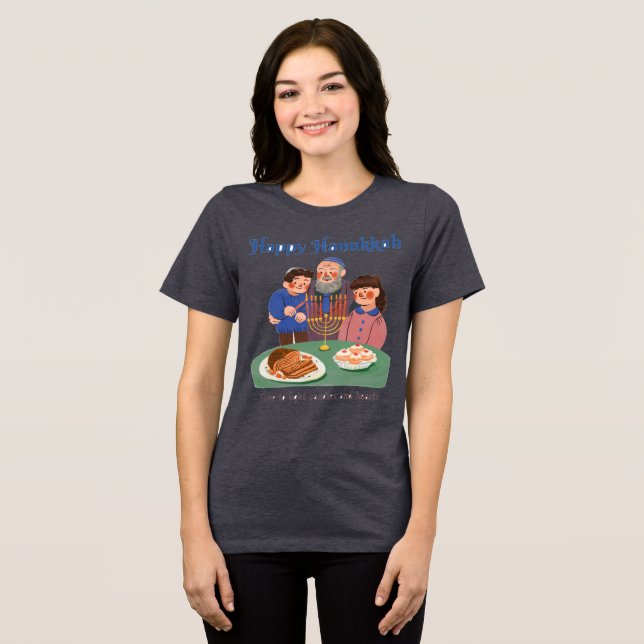 Time To Light Candles And Hearts T-Shirt Tri-Blend Shirt (Vorderseite voll)