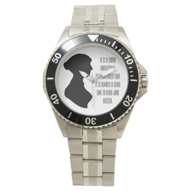 Time to read Jane Austen  Armbanduhr (Vorderseite)