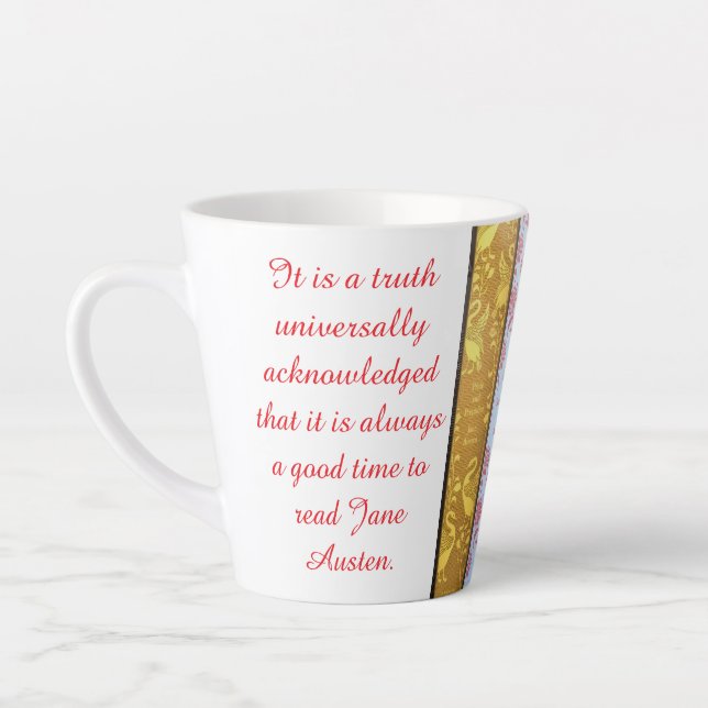 Time to read Jane Austen(red script) Milchtasse (Links)