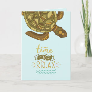 Time to Relax Greeting Card (Sea Turtle) Karte
