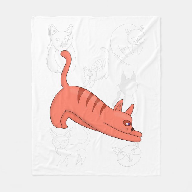 Time to Stretch Duvet Cover Fleecedecke (Vorderseite)