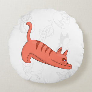 Time to Stretch Duvet Cover Rundes Kissen