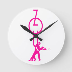 Time to Zouk Runde Wanduhr