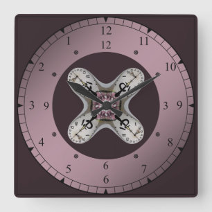 Time Travel ~ Time Bending ~ Chronokinesis~   Quadratische Wanduhr