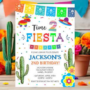 Time Two Fiesta   Invitation pour les 2 ans sur le