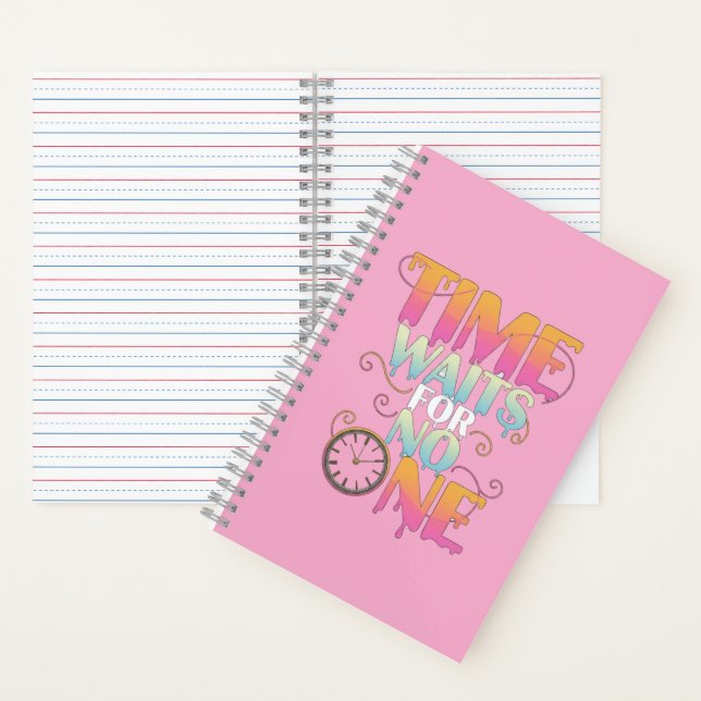 Time Waits For No One Motivational Spiral Notebook Notizbuch (Innen)