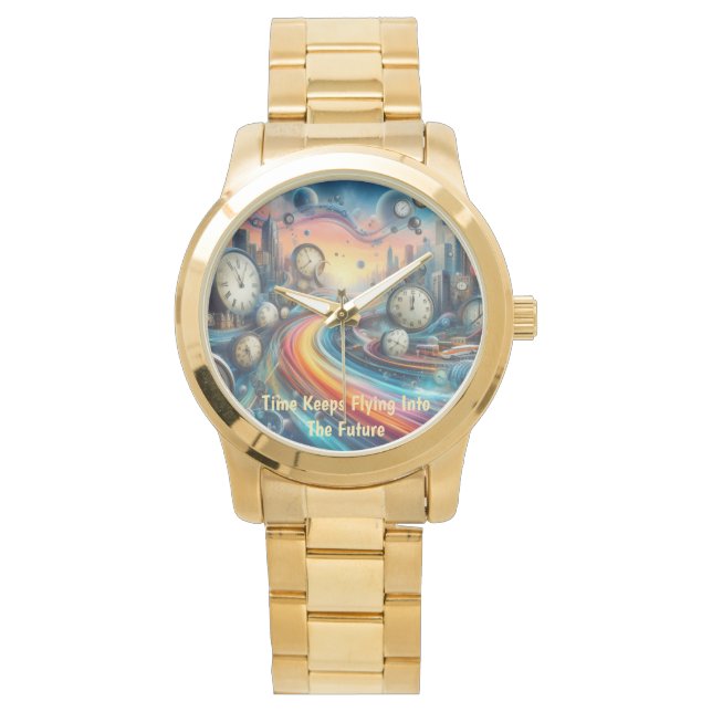Time Warp Road Reise Armbanduhr (Vorderseite)