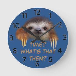 Time What's That Then Wall Clock Runde Wanduhr