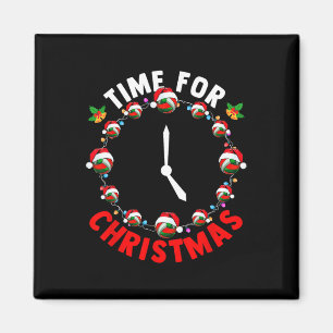 Time Xmas Kostüm Volleyball Ausrüstung als Uhr Fu Magnet