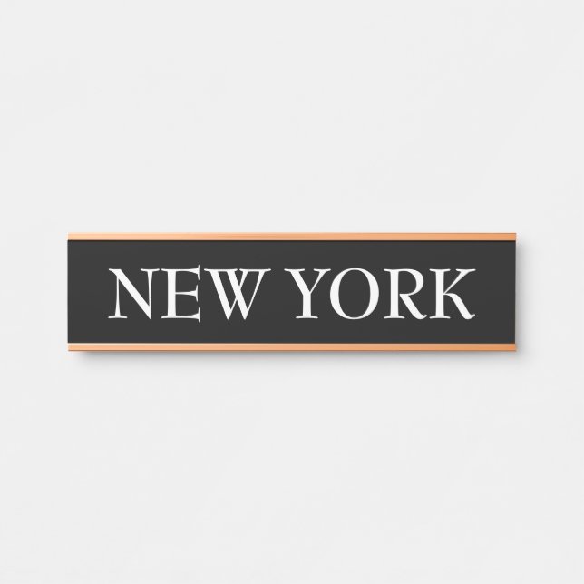 Time Zone World Clock Türschild (Vorderseite )