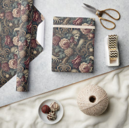 Timelapse - Gothic Floral Bandana Geschenkpapier