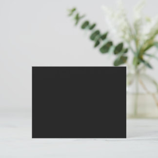 Timeless Black CUSTOMIZABLE Wedding Postkarte