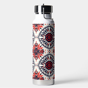 Timeless Blue "Cosmic Interlock" Insulated 25oz Bo Trinkflasche