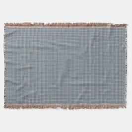 Timeless Blue Kariert Round Throw Pillow Decke