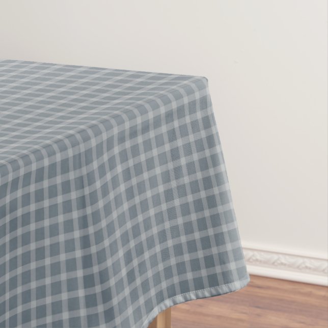 Timeless Blue Kariert Round Throw Pillow Tischdecke (Beispiel)