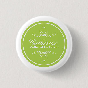 Timeless Charme-Hochzeits-Party-Namen-Knopf - Button