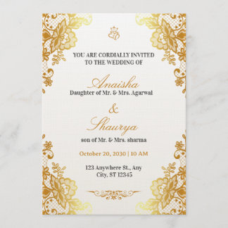 Timeless Elegant Wedding Invitation | Romantic Einladung