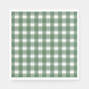 Timeless Gingham Green Serviette