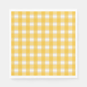 Timeless Gingham Yellow Serviette