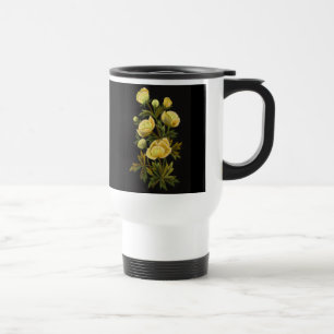 Timeless Globeflower weiße Reise-Tasse Reisebecher