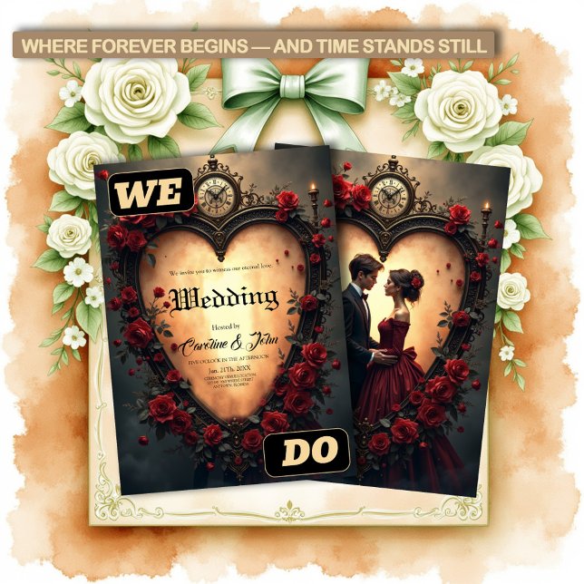 Timeless Love –Victorian Gothic Wedding Collection Einladung (Von Creator hochgeladen)