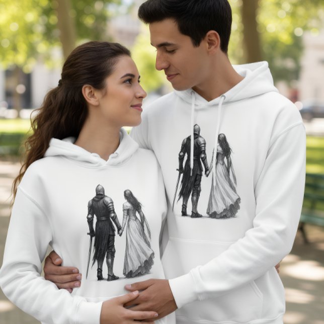 Timeless Medieval Romance Illustration Hoodie (Von Creator hochgeladen)