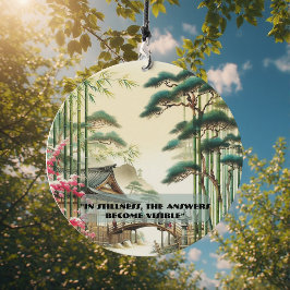 Timeless Mesmerizing Piece of Japanese Zen Garden Windspiel