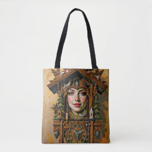 „Timeless Muse“ – Ein Kuckucksuhr-Porträt  Tasche