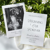 Timeless Old Money Black and White Wedding
