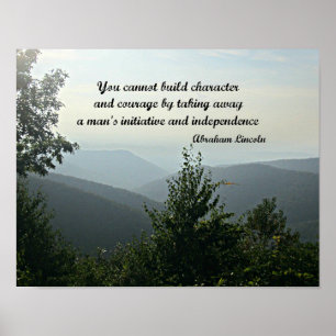 Timely Zitat von Abraham Lincoln Poster