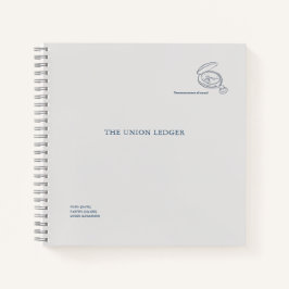 Timepiece- Minimalist Marriage Union Ledger  Notizbuch