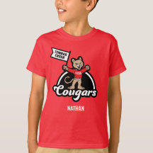Timer Creek Elementary Cougar Mascot T - Shirt