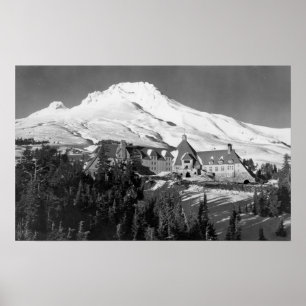 Timerline Lodge und Mt. Hood Fotograf Poster