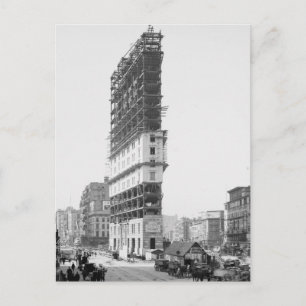 Times Building unter Bau, New York: 1904 Postkarte