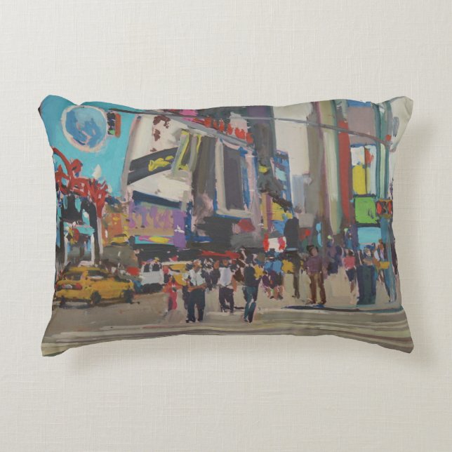 Times Square 2012 Zierkissen (Vorderseite)