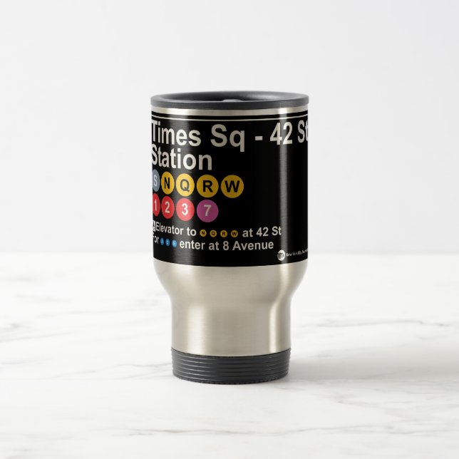 Times Square - 42 Street Station Reisebecher (Mittel)