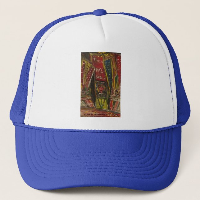 Times-Square-Alien Truckerkappe (Vorderseite)